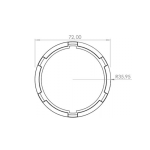 70 mm Tente Motoru Yıldız Switch Bileziği